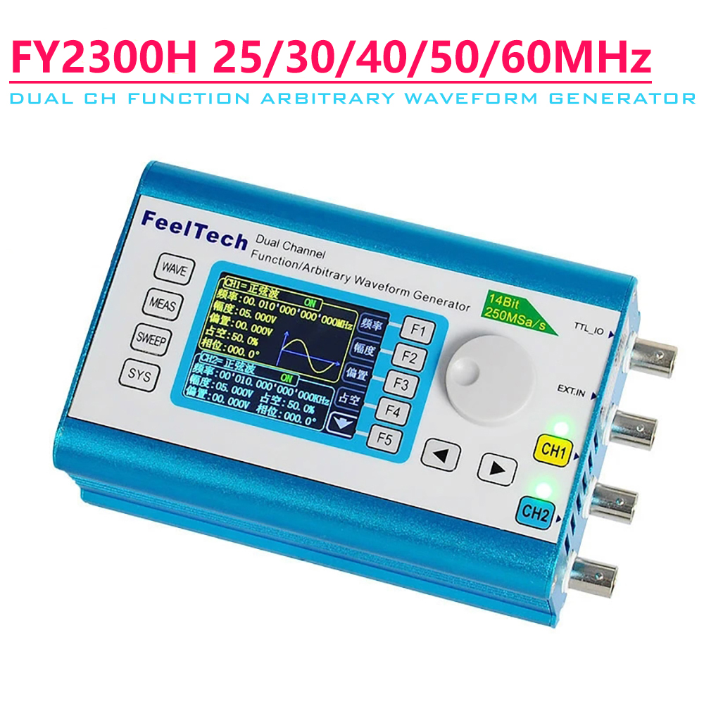 FY2300H Series DDS Function Ar - đánh giá và giá Dual Channel Arbitrary Waveform Function Generator 60Mhz